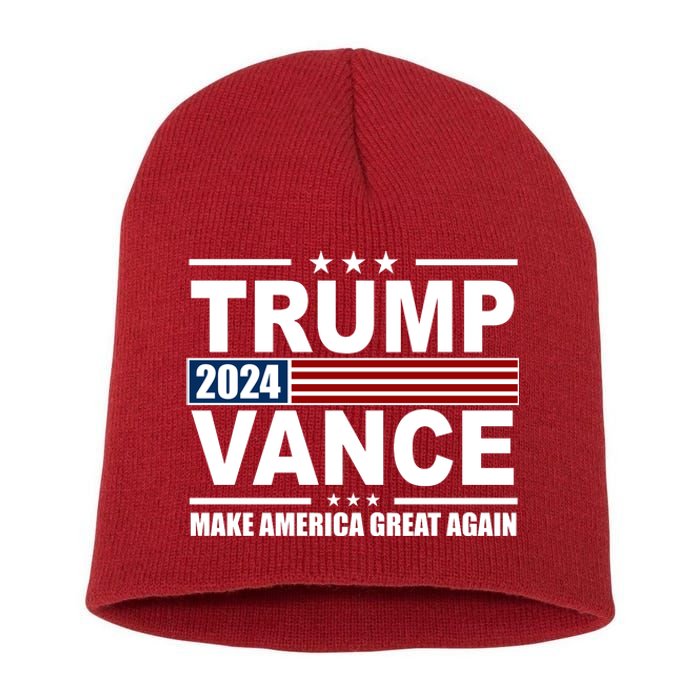 Trump Vance 2024 Make America Great Again Short Acrylic Beanie