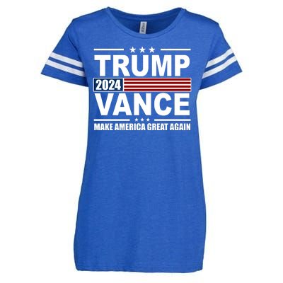 Trump Vance 2024 Make America Great Again Enza Ladies Jersey Football T-Shirt