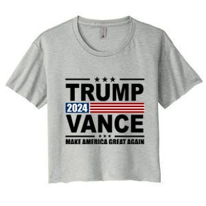 Trump Vance 2024 Make America Great Again Women's Crop Top Tee