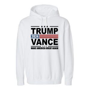 Trump Vance 2024 Make America Great Again Garment-Dyed Fleece Hoodie