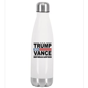 Trump Vance 2024 Make America Great Again Stainless Steel Insulated Water Bottle