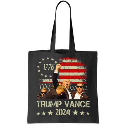 Trump Vance 2024 President Trump Supporter Reelection Tote Bag