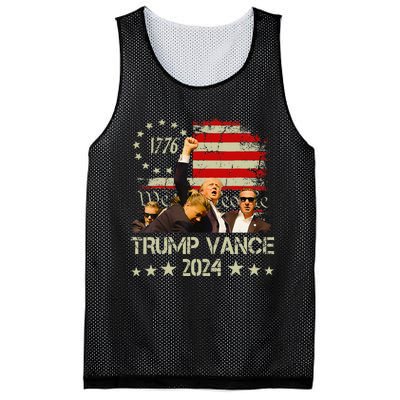 Trump Vance 2024 President Trump Supporter Reelection Mesh Reversible Basketball Jersey Tank