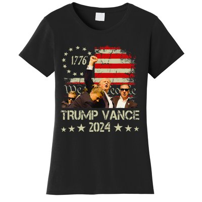 Trump Vance 2024 President Trump Supporter Reelection Women's T-Shirt