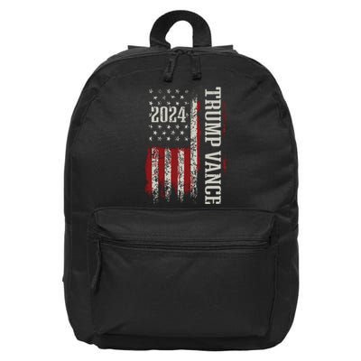 Trump Vance 2024 President Trump Supporter Reelection 16 in Basic Backpack