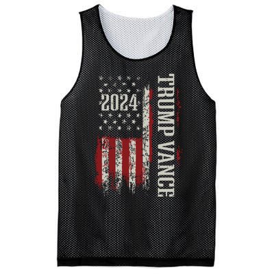 Trump Vance 2024 President Trump Supporter Reelection Mesh Reversible Basketball Jersey Tank