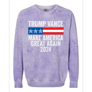 Trump Vance 2024 Make America Great Again Trump 2024 Colorblast Crewneck Sweatshirt