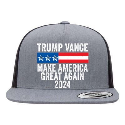 Trump Vance 2024 Make America Great Again Trump 2024 Flat Bill Trucker Hat