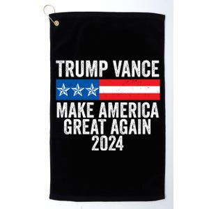 Trump Vance 2024 Make America Great Again Trump 2024 Platinum Collection Golf Towel