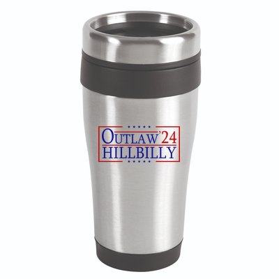 Trump Vance 24 Outlaw Hillbilly Us Flag Vintage 16oz Travel Tumbler