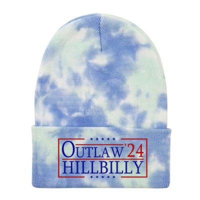 Trump Vance 24 Outlaw Hillbilly Us Flag Vintage Tie Dye 12in Knit Beanie