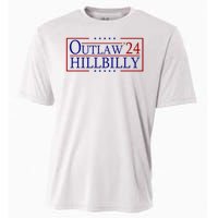 Trump Vance 24 Outlaw Hillbilly Us Flag Vintage Cooling Performance Crew T-Shirt