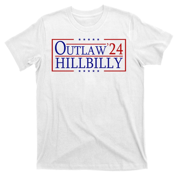 Trump Vance 24 Outlaw Hillbilly Us Flag Vintage T-Shirt