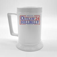 Trump Vance 24 Outlaw Hillbilly Us Flag Vintage Beer Stein