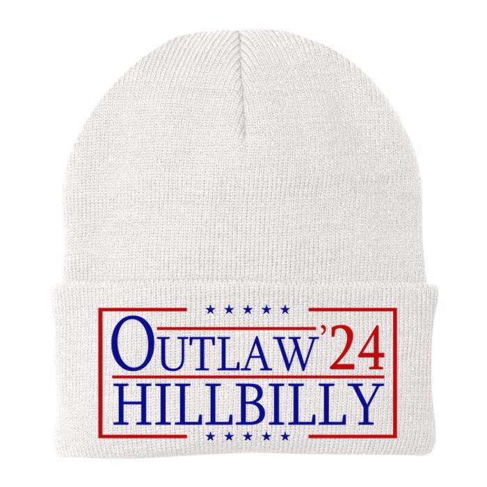 Trump Vance 24 Outlaw Hillbilly Us Flag Vintage Knit Cap Winter Beanie