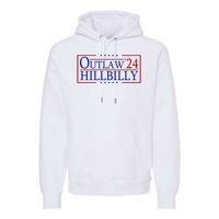 Trump Vance 24 Outlaw Hillbilly Us Flag Vintage Premium Hoodie