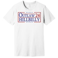 Trump Vance 24 Outlaw Hillbilly Us Flag Vintage Premium T-Shirt