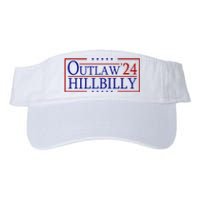 Trump Vance 24 Outlaw Hillbilly Us Flag Vintage Valucap Bio-Washed Visor