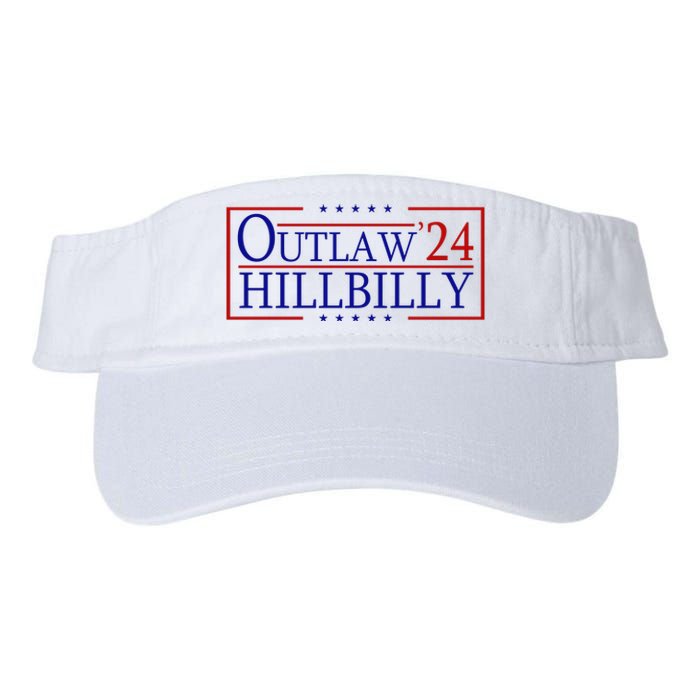 Trump Vance 24 Outlaw Hillbilly Us Flag Vintage Valucap Bio-Washed Visor