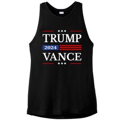 Trump Vance 2024 Donald Trump 2024 President Jd Vance J D Great Gift Ladies PosiCharge Tri-Blend Wicking Tank