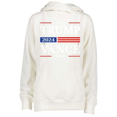 Trump Vance 2024 Donald Trump 2024 President Jd Vance J D Great Gift Womens Funnel Neck Pullover Hood