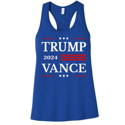 Trump Vance 2024 Donald Trump 2024 President Jd Vance J D Great Gift Women's Racerback Tank