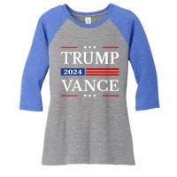 Trump Vance 2024 Donald Trump 2024 President Jd Vance J D Great Gift Women's Tri-Blend 3/4-Sleeve Raglan Shirt