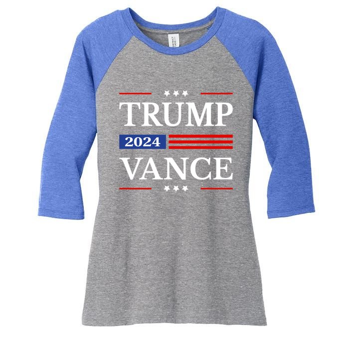 Trump Vance 2024 Donald Trump 2024 President Jd Vance J D Great Gift Women's Tri-Blend 3/4-Sleeve Raglan Shirt