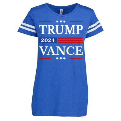 Trump Vance 2024 Donald Trump 2024 President Jd Vance J D Great Gift Enza Ladies Jersey Football T-Shirt