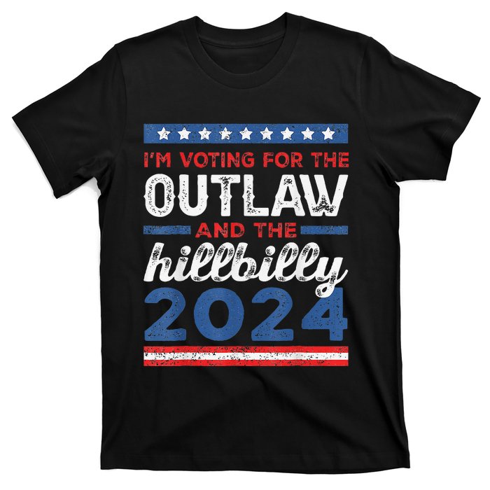 Trump Vance 2024 Donald Trump J.D. Vance Outlaw Hillbilly T-Shirt