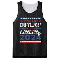 Trump Vance 2024 Donald Trump J.D. Vance Outlaw Hillbilly Mesh Reversible Basketball Jersey Tank