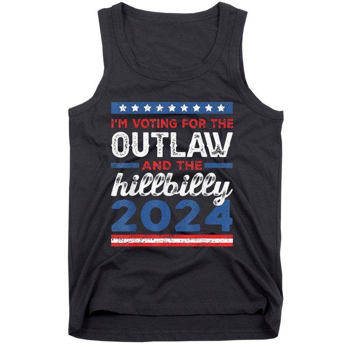 Trump Vance 2024 Donald Trump J.D. Vance Outlaw Hillbilly Tank Top