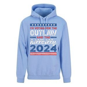 Trump Vance 2024 Donald Trump J.D. Vance Outlaw Hillbilly Unisex Surf Hoodie