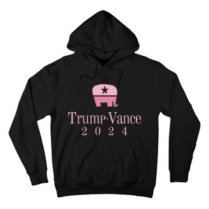 Trump Vance 2024 Elephant Jd Vance Donald Trump Women Hoodie