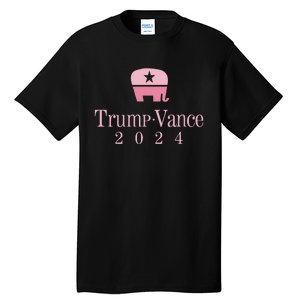 Trump Vance 2024 Elephant Jd Vance Donald Trump Women Tall T-Shirt