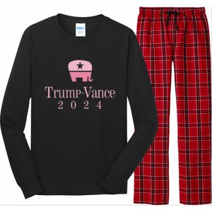 Trump Vance 2024 Elephant Jd Vance Donald Trump Women Long Sleeve Pajama Set