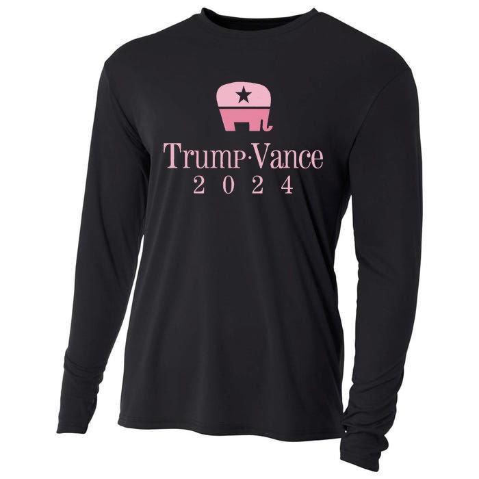 Trump Vance 2024 Elephant Jd Vance Donald Trump Women Cooling Performance Long Sleeve Crew