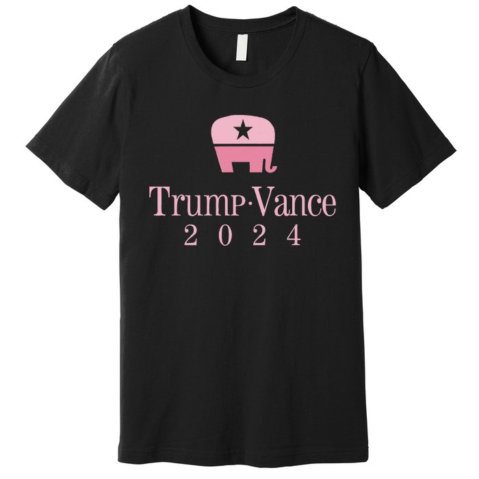 Trump Vance 2024 Elephant Jd Vance Donald Trump Women Premium T-Shirt