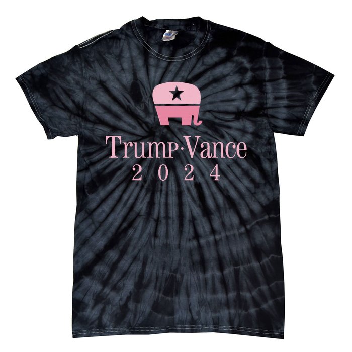 Trump Vance 2024 Elephant Jd Vance Donald Trump Women Tie-Dye T-Shirt