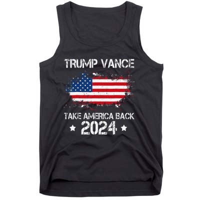 Trump Vance 2024 President Trump Supporter Take America Back Tank Top