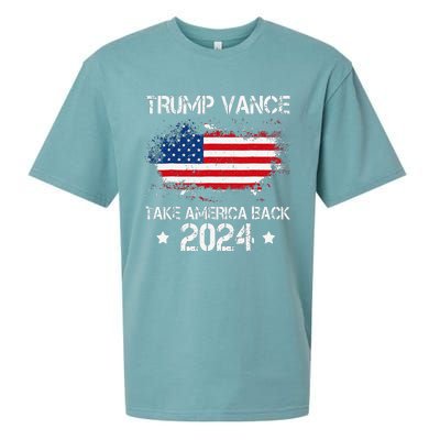 Trump Vance 2024 President Trump Supporter Take America Back Sueded Cloud Jersey T-Shirt