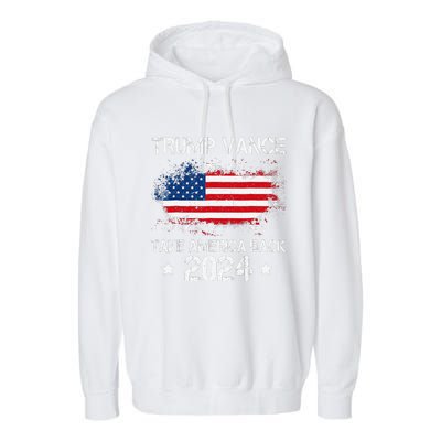 Trump Vance 2024 President Trump Supporter Take America Back Garment-Dyed Fleece Hoodie