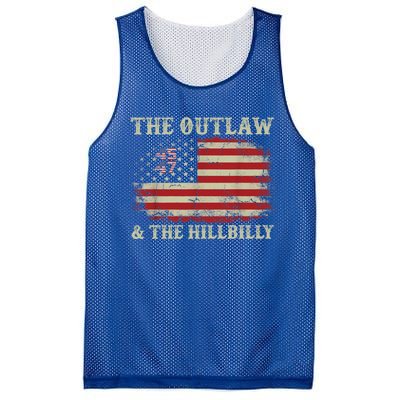 Trump Vance 2024 Donald Trump J D Vance Outlaw And Hillbilly Gift Mesh Reversible Basketball Jersey Tank