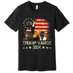 Trump Vance 2024 Donald Trump J.D. Vance Take America Back Premium T-Shirt