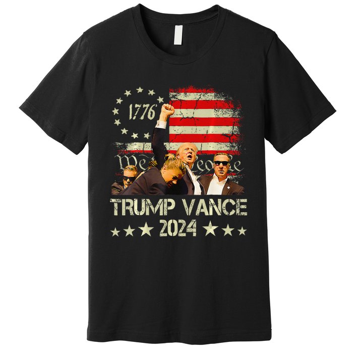 Trump Vance 2024 Donald Trump J.D. Vance Take America Back Premium T-Shirt