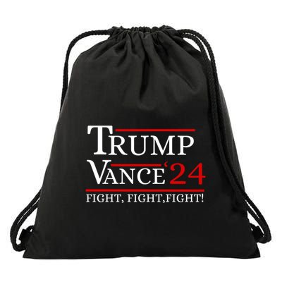 Trump Vance 24 Trump Fight Drawstring Bag