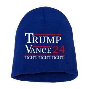 Trump Vance 24 Trump Fight Short Acrylic Beanie