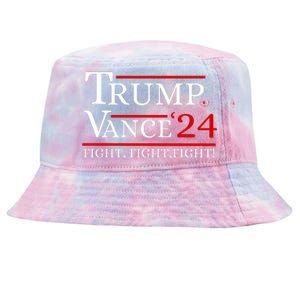 Trump Vance 24 Trump Fight Tie-Dyed Bucket Hat