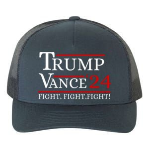 Trump Vance 24 Trump Fight Yupoong Adult 5-Panel Trucker Hat