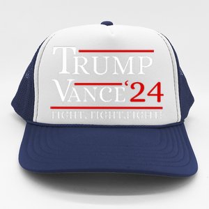 Trump Vance 24 Trump Fight Trucker Hat